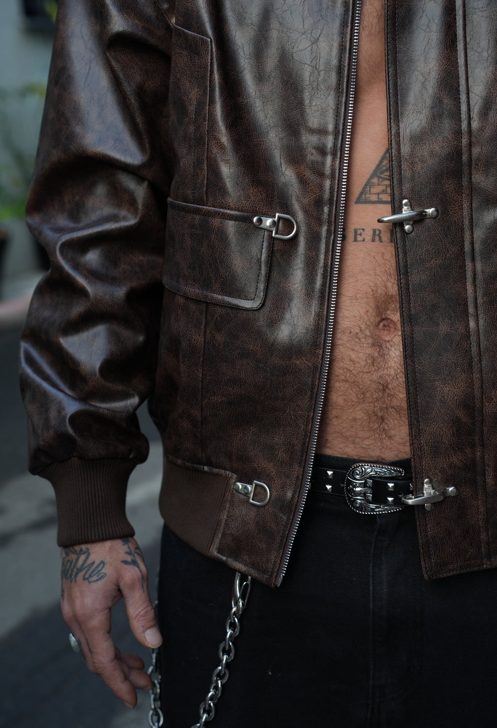 AVIATOR LEATHER JACKET