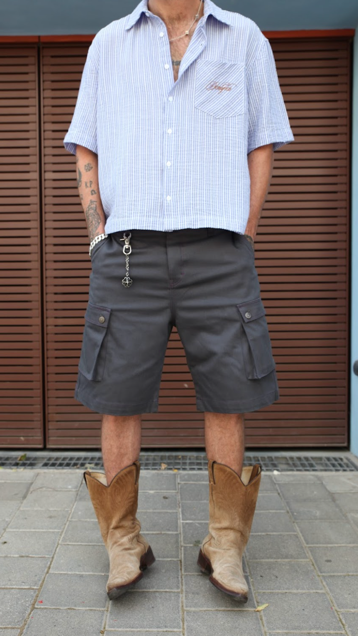 Japanese Selvedge Drill Cargo Shorts